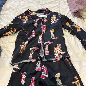 Cowboy boots pjs new with tags size small